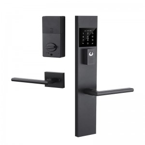 3004 Long Plate Smart Lock for Front Door Handleset بدون مفتاح ، مجموعة قفل لوحة المفاتيح