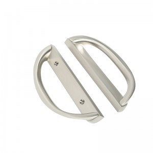 مجموعة مقبض باب الفناء المنزلق ، شكل د ، غير مفتاح (يناسب 3-15/16 \\\